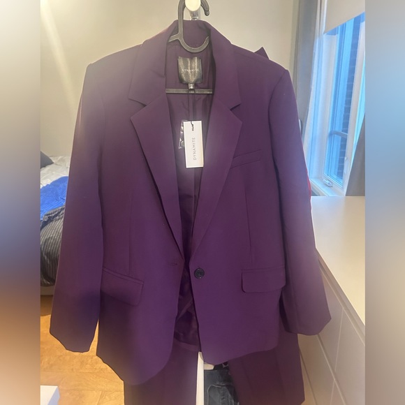 New purple plum Dynamite blazer and pants suits size small and 4 years pants! - Picture 3 of 7